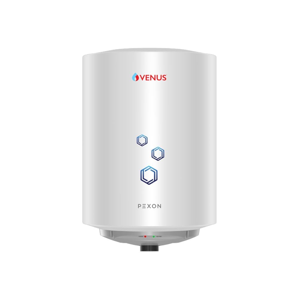 Venus Pexon 15L Storage Water Heater (704251) – White, 4 Star Rated, Hard Water Compatible, Permacoat Inner Tank