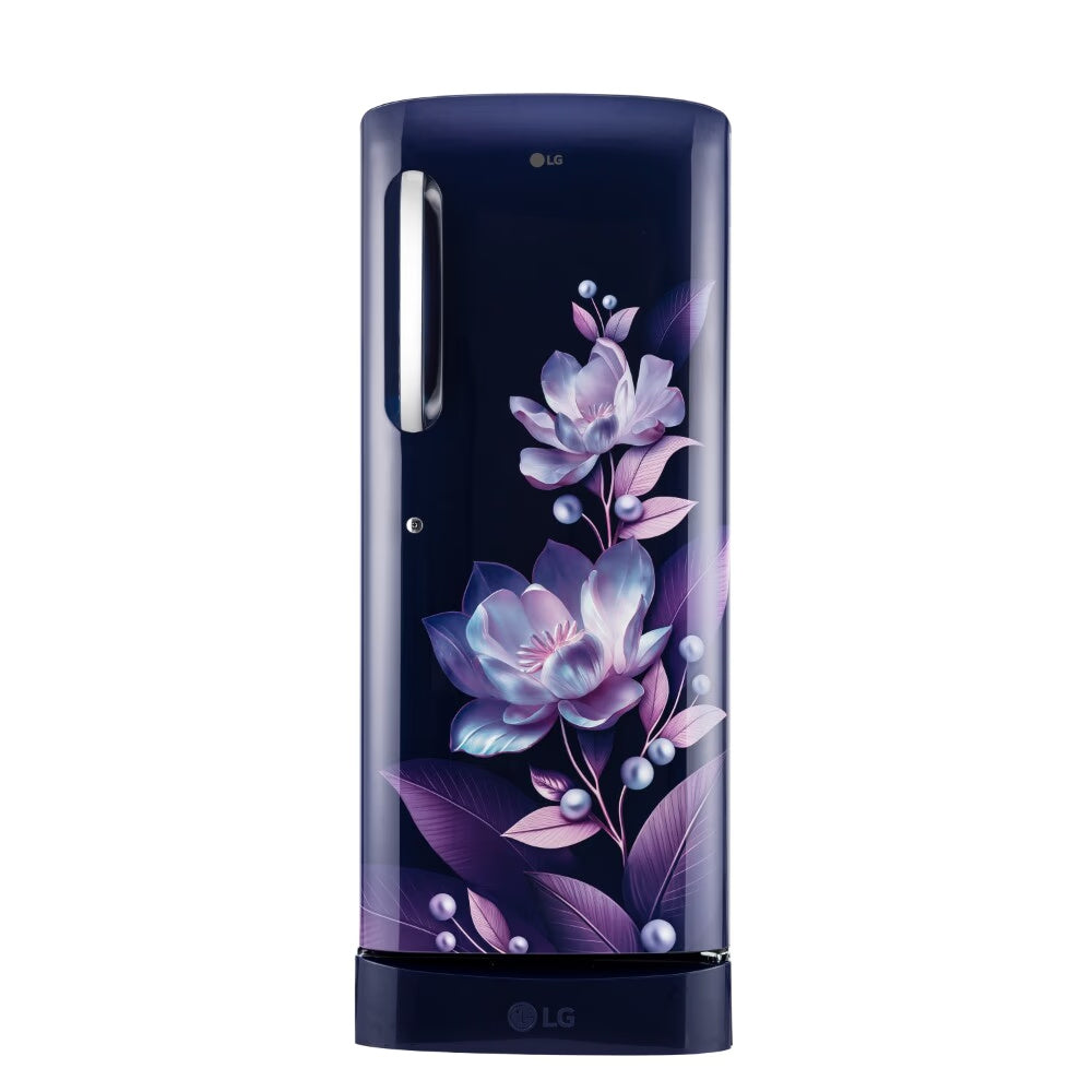 LG 224L Single Door Refrigerator, Smart Inverter Compressor with Base Stand Drawer, Blue Marvel, 5 Star GL-D241ABMU