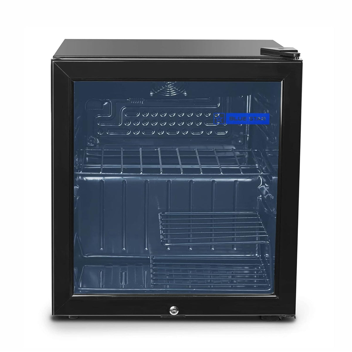 Blue Star VC65D Single Door Visi Cooler (55 Ltrs, 3 shelves, Black) (Open Box / Without Box)