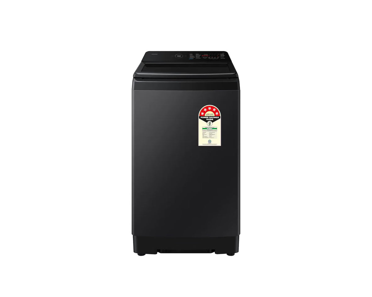 Samsung Smart Choice 10 Kg, 5 Star, AI Wash, Ecobubble, AI Energy Mode, AI VRT+, Soft Closing Door, Wi-Fi, Digital Inverter, Fully-Automatic Top Load Washing Machine (WA80F10B3BTL, Black Caviar)