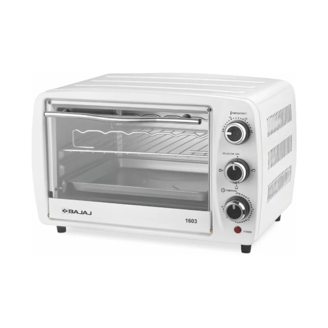 Bajaj 1603 16L OTG Oven – 1200W Oven Toaster Grill for Baking, Grilling & Toasting (420112)