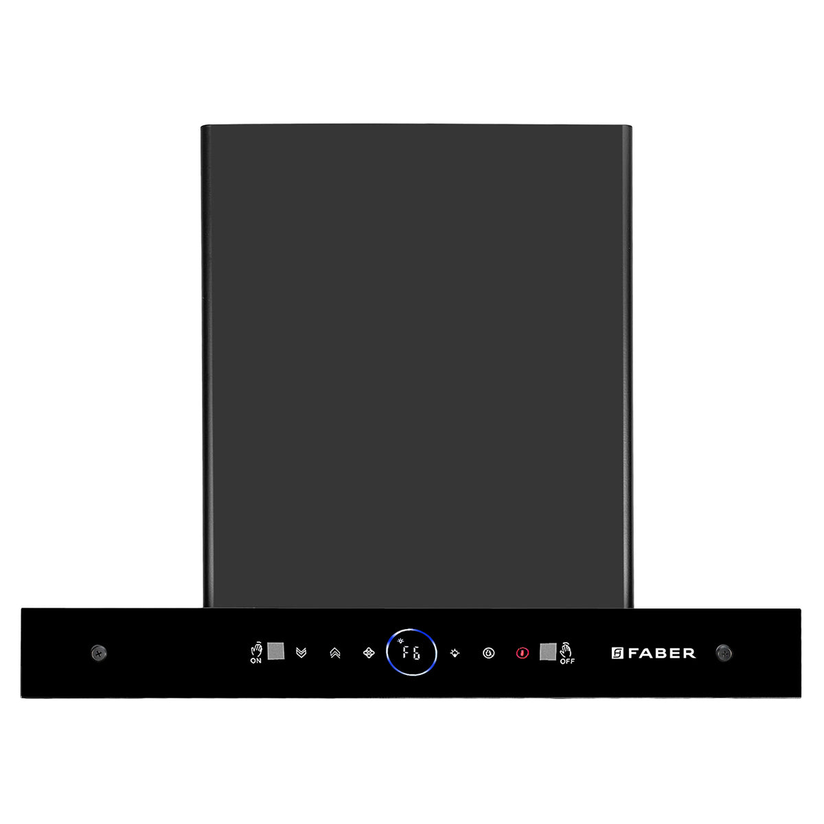 Faber 60 cm 1500 m³/hr Autoclean Kitchen Chimney (HOOD DAZZLE BLDC FL HC BK 60, Filterless technology, Touch & Gesture with Remote control, Black)