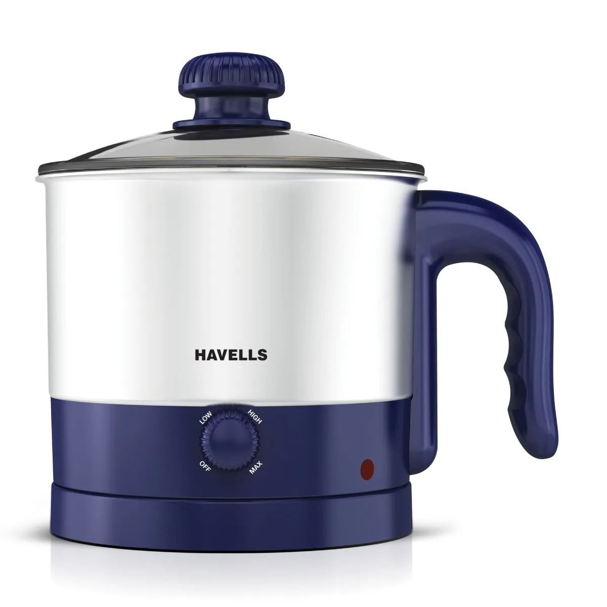 Havells Steamor 600W Multi-Cook Kettle 1.2L (GHBKTBJB060) – Blue
