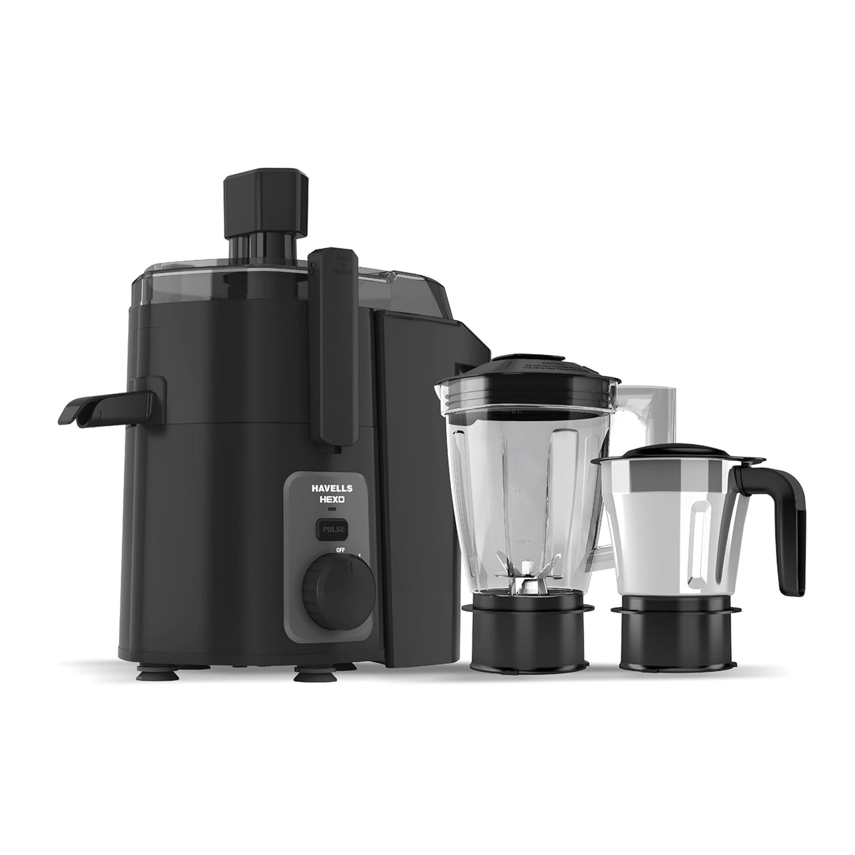 Havells Hexo 950 Watt Juicer Mixer Grinder with 2 Jars & Copper Motor