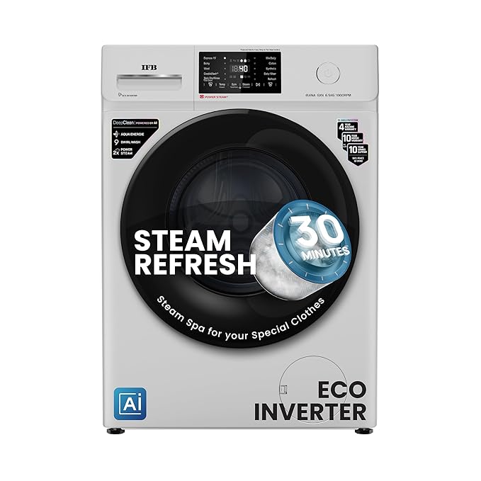 IFB DeepClean® 6.5kg Front Load Washing Machine with Steam Refresh ,ELENA GXN 6510 CMS