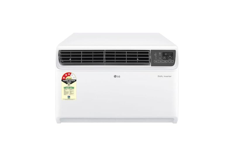LG 3 Star (1.5) Window AC, Dual Inverter, Convertible 4-in-1 Cooling, 100% Copper Tubes, ADC Sensor, 4.7 kW, 2026 Model,(AW-Q18WUXA)
