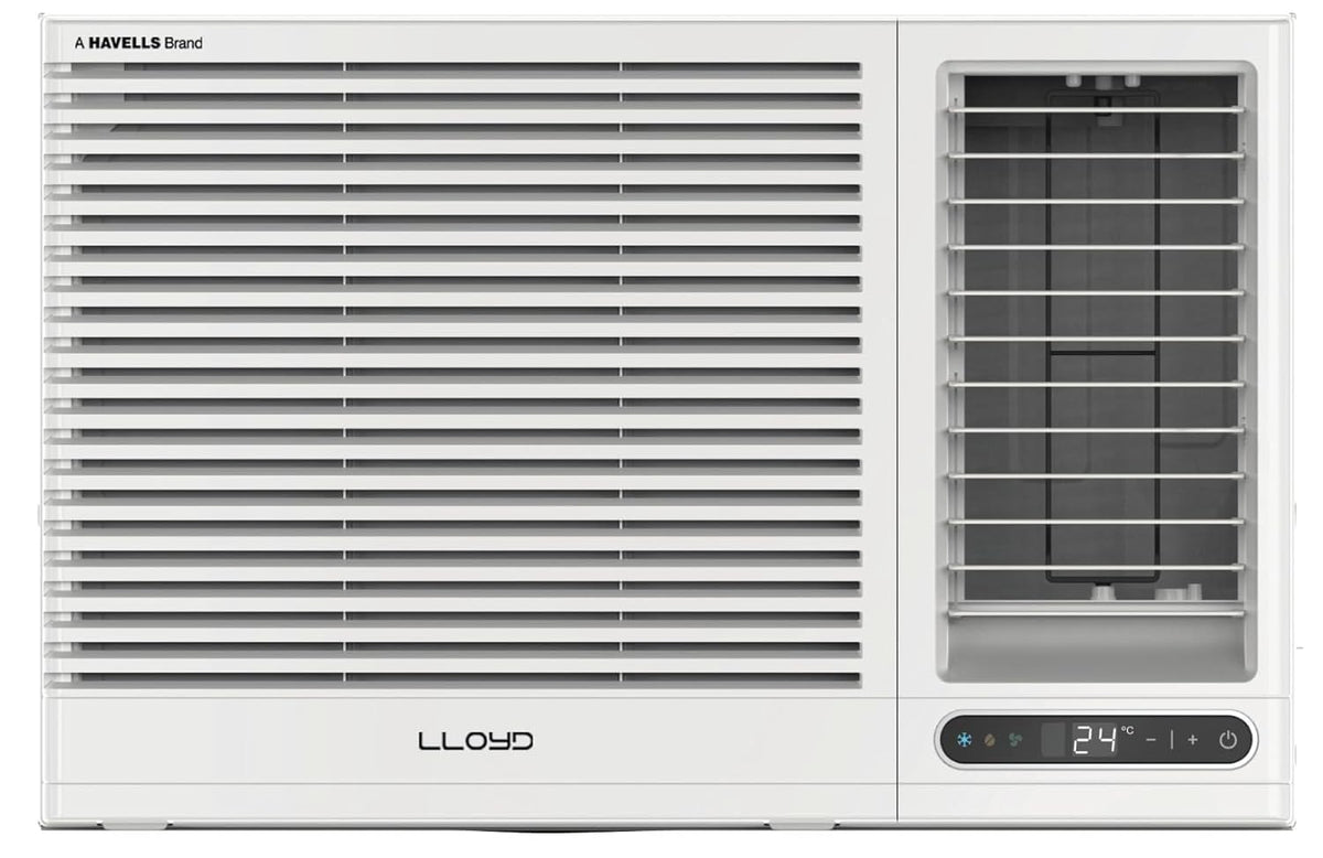 Lloyd 2 Ton 3 Star Fixed Speed Window AC (GLW24C3YWSEA, 100% Copper, R32 Refrigerant, Turbo Cooling, Dust Filter, White)