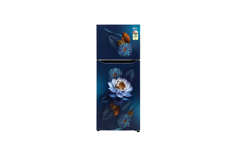 LG 240L Double Door Refrigerator with Smart Inverter Compressor, Multi-Air Flow, Blue Water Lily, 2 Star GL-S292SBWY