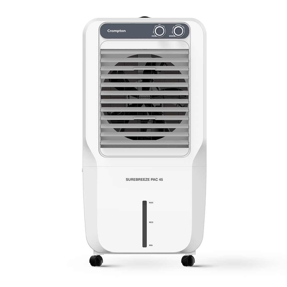 Crompton Surebreeze 45L Personal Air Cooler | Auto Fill | 4-Way Air Deflection