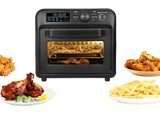 Faber Air Fryer Oven 20L,1500 Watts, Digital Control, Bake Tray, SS Wire Tray & Basket, Crumb Tray, | 15 Preset Auto Program | Bake,Roast,Fry,Toast,Defrost | FAO 20L BK 15DF