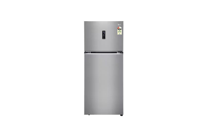 LG 466L 2-Star Double Door Refrigerator with Smart Inverter Compressor, Door Cooling™ in Shiny Steel Finish GL-T492MPZY