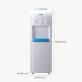 Voltas Floor Mounted Water Dispenser Minimagic Pure F with Cooling Storage Cabinet (White)