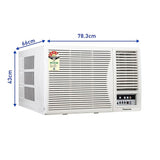 Panasonic 1.5 Ton 4 Star Fixed Speed Window AC (Copper Condenser, PM 0.1 Filter, Powerful Mode, CW-XN184AM, White)