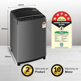 LG 10 Kg 5 Star Inverter Wi-Fi Fully-Automatic Top Load Washing Machine Appliance (THD10NWM, Middle Black, AIDD Technology)