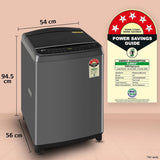 LG 10.0 Kg 5 Star AI Direct Drive Technology, ThinQ (Wi-Fi), Steam Wash for Allergy Removal Fully Automatic Top Loading Washing Machine (THD10SWM, Middle Black, More Fabric Care &amp; Convenience)