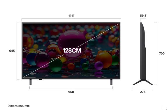 LG 126cm (50 Inch) 4K UHD AI Smart TV (UA8300, 2025 Model) | α7 AI
