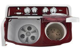 LG 8Kg Semi Automatic Washing Machine, Roller Jet Pulsator + Soak, Burgundy, 5 Star(P8035SRAZA)