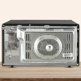 LG 32 L Scan to Cook Wi-Fi Enabled Charcoal Convection Healthy Microwave Oven (MJEN326UIW, Black - Regal Pattern, Heart Friendly Recipes, Pasteurized Milk, Ghee, Diet Fry &amp; 360° Motorised Rotisserie)