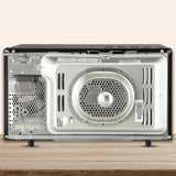 LG 28 L Scan to Cook Wi-Fi Enabled Charcoal Convection Microwave Oven (MJEN286VIW, Black, Stainless steel cavity, Heart Friendly Recipes, Ghee, Diet Fry &amp; 360° Motorised Rotisserie for Bar-be-queing)