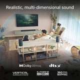 Sony HT-A3000 5.1.2ch 360 Spatial Sound Mapping SoundbarHome theatre system with Dolby Atmos and wireless Subwoofer SA-SW5 &amp; Rear Speaker SA-RS5S( 730W,Bluetooth,360 RA,HDMI eArc &amp; Optical Connectivity)