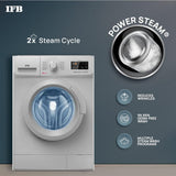 IFB 6.5 Kg 5 Star Fully Automatic Front Load Washing Machine 2X Power Steam (ELENA PLUS SXS 6510, Silver, In-built Heater, 4 years Comprehensive Warranty)