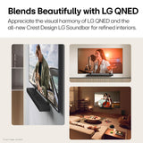LG New Launch Soundbar SQ70TY,400W,3.1.1Ch,Dolby Atmos &amp; DTS: X,Hi-Res Audio,Center Up-Firing Speaker,AI Sound Pro,Wow Synergy,Wireless Subwoofer,QNED Matching Bracket Inside(2024 QNED TV),Black