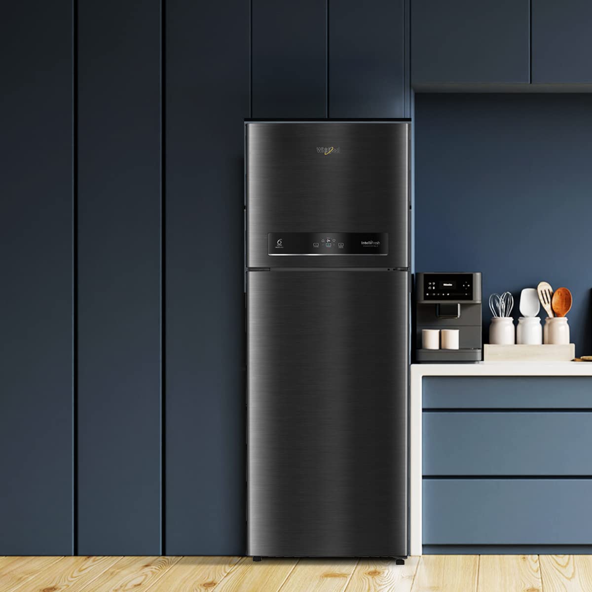 Whirlpool 467 L 2 Star IntelliFresh Convertible Inverter Frost Free Double Door Refrigerator (IF INV CNV 515 STEEL ONYX, 2s)