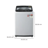 LG 8 kg 5 Star Inverter Fully Automatic Top Load Washing Machine (T80SNSF1Z.ASFQEIL, Stainless Steel Tub, Silver)