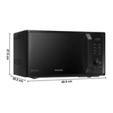 Samsung 23 L Grill Microwave Oven (MG23A3515AK/TL, Black, Various Auto Cook Programs, Keep Warm, Quick Defrost, LED Display, Ceramic Enamel Cavity, Wire Rack with 10 year warranty)