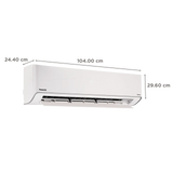 Panasonic 2.0 Ton 3 Star Hot &amp; Cold Wi-Fi Inverter Smart Split AC(-7~55 Deg. C Operation, Copper Condenser, 7in1 Convertible, True AI, 4-Way Swing, PM 0.1 Filter, CS/CU-EZ24BKYFM, White)