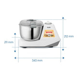 Glen Automatic Electric Atta Maker Machine, 3 Litre, 650W, Dough Kneader, Dough Mixer with Large Stainless Steel Bowl with Lid (3032 DM)
