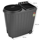 Whirlpool 10.5 Kg Ace XL Semi-Automatic Top Loading Washing Machine (Ace XL 10.5, Grey, In-Built Heater, 3D Scrub Technology)