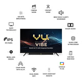 Vu 164cm (65 inches) Vibe Series QLED 4K Google TV 65VIBE24 (Black)