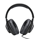 JBL Quantum 100 Wired Over Ear Gaming Headphones with Mic, 40mm Realistic Dynamic Drivers, Detachable Boom Mic, 1kHz Sensitivity, Memory Foam Cushioning, PC/Mobile/PS/Xbox/Nintendo/VR Compatible-Black