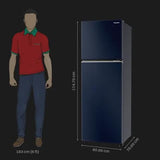 Panasonic 2 Star Prime Convertible With Econavi 6-Stage Smart Inverter Frost-Free Double Door Refrigerator (NR-TG368BPAN, Deep Ocean Blue, Ag Clean &amp;Jumbo Vegetable Basket 35ltr (Net Capacity 322L)