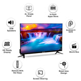 Sansui 80cm (32 inches) HD Ready Smart LED TV JSY32SKHD (BLACK) With Bezel-less Design