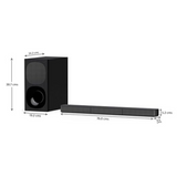 Sony HT-S20R Real 5.1ch Dolby Digital Soundbar for TV with subwoofer and Compact Rear Speakers, 5.1ch Home Theatre System (400W,Bluetooth &amp; USB Connectivity, HDMI &amp; Optical connectivity)