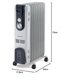 Morphy Richards OFR Room Heater, 09 Fin 2000 Watts Oil Filled Room Heater , ISI Approved (OFR 9 Grey)
