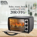 Morphy Richards 20R Otg Oven For Kitchen, Cooking Range With Oven And Grill For Baking, Tandoor, Rotisserie Function, Manual, 1400 Watts, 20L