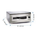 Glen Electric Tandoor &amp; Grill for Home Kitchen, 1100 Watt, 3 Heat Setting, Stainless Steel Body with See Through Window, Ideal for Barbecue, Roti, Prantha, Tikka, Naan, Pizza - SA5014