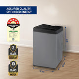 Panasonic 6.5 Kg 5 Star Fully-Automatic Top Load Washing Machine (NA-F65LF4CRB)