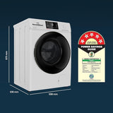 IFB 8 Kg 5 Star Powered by AI with 9 Swirl Wash, WiFi, Fully Automatic Front Load Washing Machine (SENATOR GXN 8012 CMS , Steam Refresh Program with Eco Inverter, Grey)