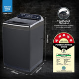 Voltas Beko, A Tata Product 10 Kg 5 Star Fully-Automatic Top Loading Washing Machine (WTL1006UEAH/OBS3060, Dark Grey, Inbuilt Heater)