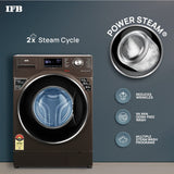 IFB 9 Kg 5 Star Front Load Washing Machine 2X Power Steam (EXECUTIVE PLUS MXS, Mocha, In-built Heater, 4 years Comprehensive Warranty)