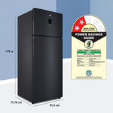Godrej 436 L 2 Star 1+2 Years Additional Warranty, 95%+ Food Surface Disinfection with Nano Shield Technology Inverter Frost Free Double Door Refrigerator (RT EONREGALIS 477B RCI MT BK, Matte Black)