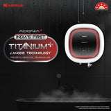 Havells Adonia Plus 25 Litre Storage Water Heater | Faster heating, Glass Coated Tank, Incoloy Glass Coated Heating Element | (Free Flexi Pipes, Installation, &amp; Shock Safe Plug) With Remote | (White)
