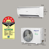 Voltas 1 Ton 5 Star, Inverter Split AC(Copper, 4-in-1 Adjustable Mode, Anti-dust Filter, 125V Vectra Elite, White)