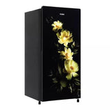 Haier 185L 1 Star Direct Cool Single Door Refrigerator | Coral Charm Glass Finish | Diamond Edge Freezing Technology | Toughened Glass Shelves | Stabilizer Free Operation | HRD-2061SCGA-N