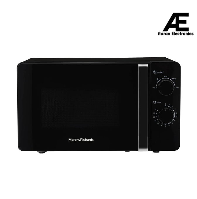 Morphy Richards 20 Litres Solo Microwave Oven| 6 Power Levels| Timer Function|Defrost| Overheat Protection with Auto Shut Off| 2 Year Product Warranty | Black