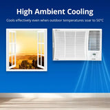 Voltas 1.5 Ton 5 Star Inverter Window AC | 100% Copper | Instant Cooling | Turbo Cooling | Anti Dust Filter | Sleep Mode (185V VERTIS ELITE-1, White)